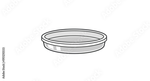 Simple illustration of a petri dish.