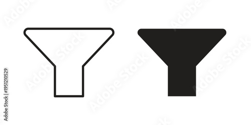 Funnel icon in line design. icon for website design, mobile app, ui
