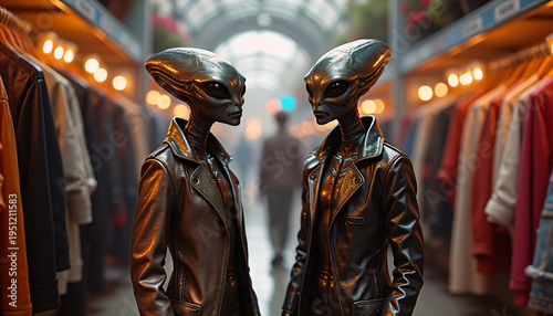 Visitors in the Fashion District