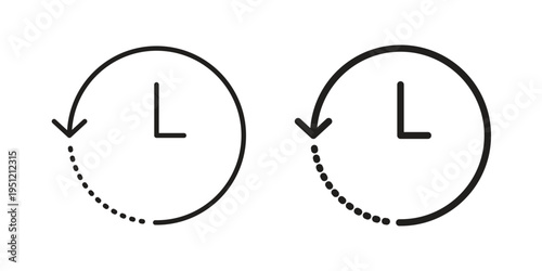 History icon in line design. icon for website design, mobile app, ui