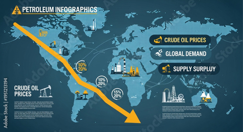 Petroleum Infographics - Global Oil Market Analysis and Price Trends.