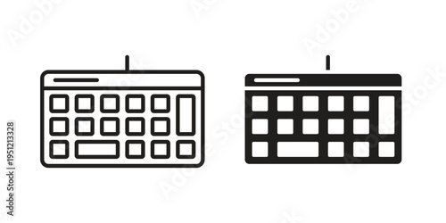 Keyboard icon in line design. icon for website design, mobile app, ui