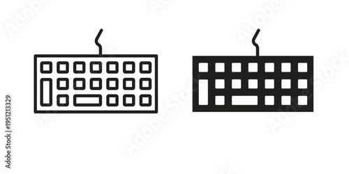 Keyboard icon in line design. icon for website design, mobile app, ui