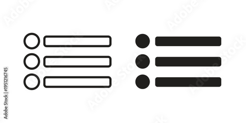 Menu icon in line design. icon for website design, mobile app, ui