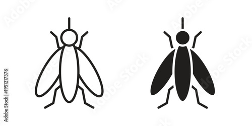 Mosquito icon in line design. icon for website design, mobile app, ui