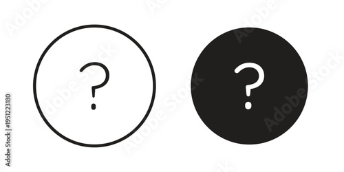 Question icon in line design. icon for website design, mobile app, ui