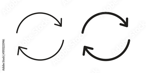 repeat icon in line design. icon for website design, mobile app, ui