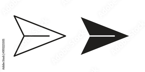 Send icon in line design. icon for website design, mobile app, ui