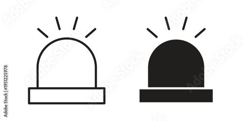 Siren icon in line design. icon for website design, mobile app, ui