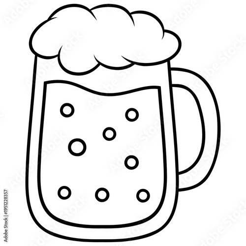 glass of beer icon vector