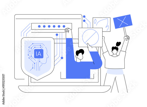 Digital Platforms for Grassroots Activism abstract concept vector illustration.