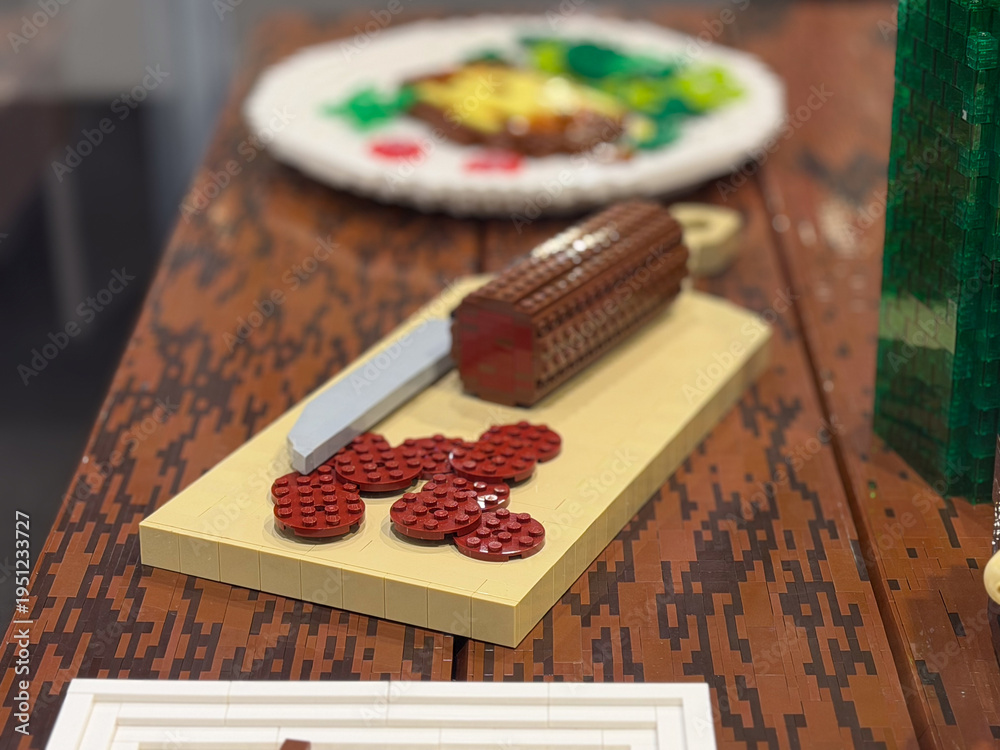 Fototapeta premium Lego charcuterie board model