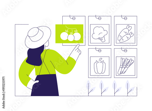 Seed supply isolated cartoon vector illustrations.