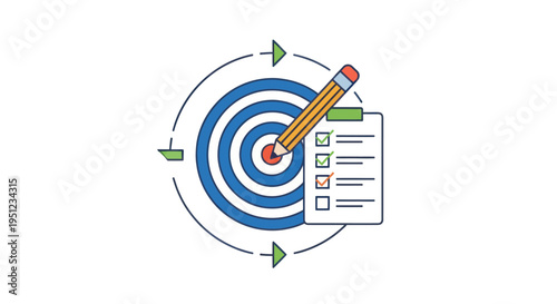 Checklist Target with Pencil Marking.