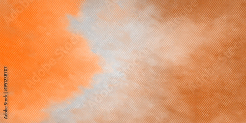 Vintage orange grunge parchment background with an aged antique texture and a weathered retro design for a blank ancient paper backdrop