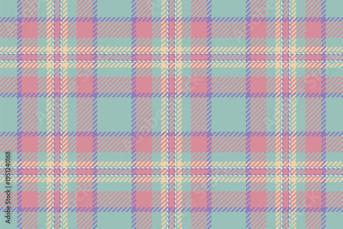 Couch pattern plaid textile, multi texture check vector. Event seamless background fabric tartan in pastel and red colors.