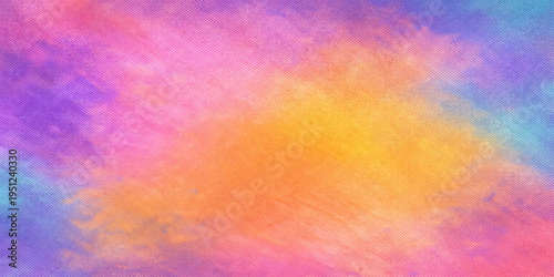 Vibrant abstract watercolor background featuring a colorful paint texture with pastel pink, orange, and blue clouds of smoke and fire patterns on an artistic paper wallpaper backdrop