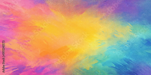 Artistic abstract colorful watercolor background with a vintage grunge texture and vibrant orange paint strokes resembling fire and smoke on paper