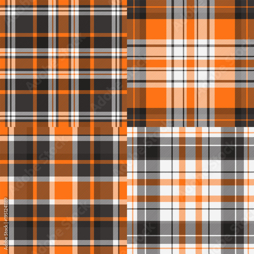 Plaid pack ideal for women's daily wear. Vector tartan designs elevate casual dresses, shirts, skirts, and layering pieces.