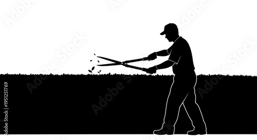 Man digging with a shovel outdoors.