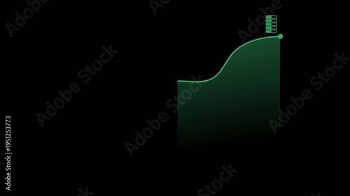 animated financial statistics enhancement in a modern futuristic style