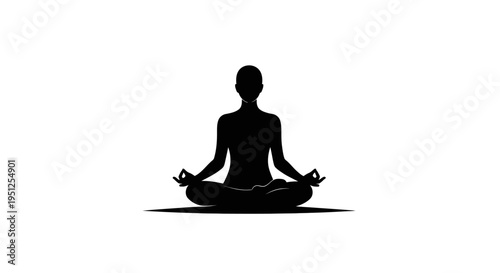 Person sitting in yoga meditation pose.