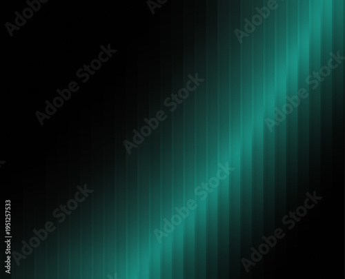 Abstract vertical teal gradient stripes fading to black across the frame