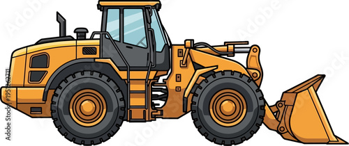 Front end wheel loader for stockpile management