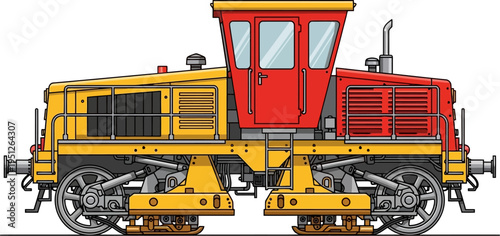 Railway maintenance vehicle for track repair and inspection