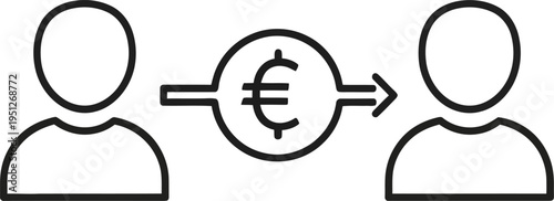 Peer to peer euro money transfer between two individuals