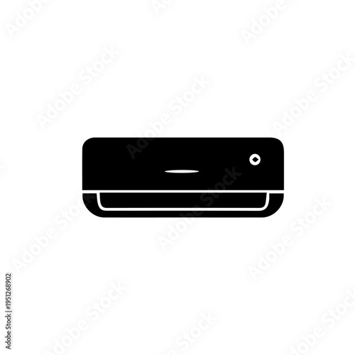 Air Conditioner Vector Illustration – Modern Split AC Wall Mounted Cooling Icon