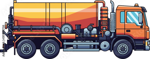 Industrial vacuum truck for sewage and liquid waste management