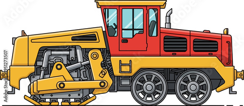 Side boom pipelayer installing pipeline for energy infrastructure