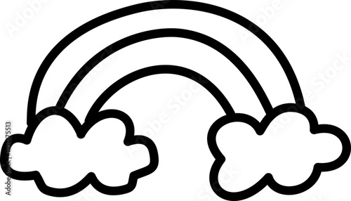 Rainbow Cloud Icon