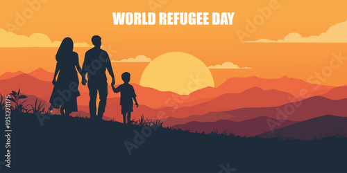 World Refugee Day background