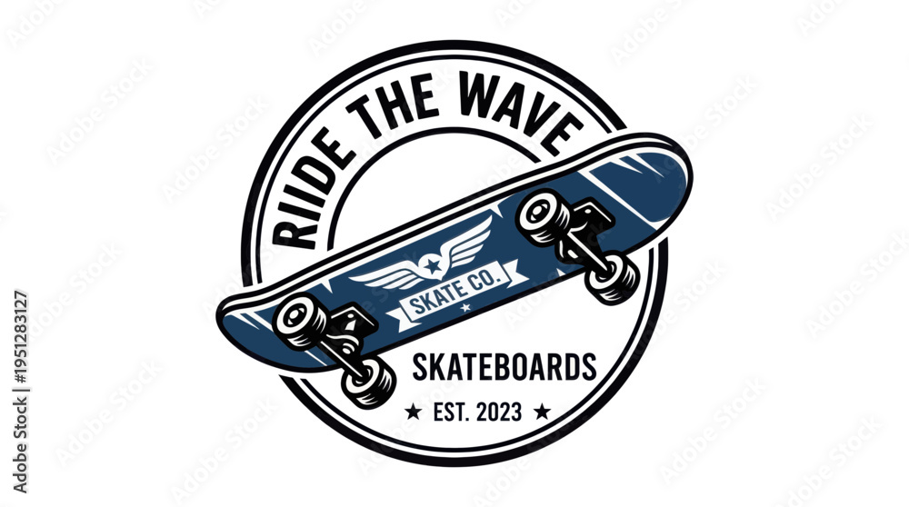Obraz premium skateboard logo