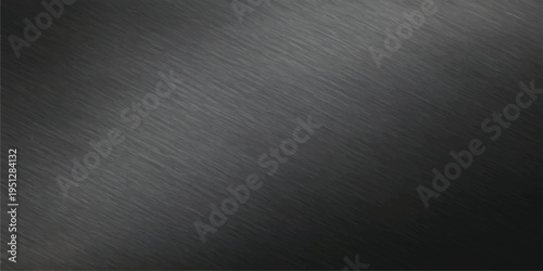 Brushed metal texture background, diagonal lines, dark gray, smooth surface, industrial material, backdrop for design, elegant pattern, abstract, detailed, subtle sheen