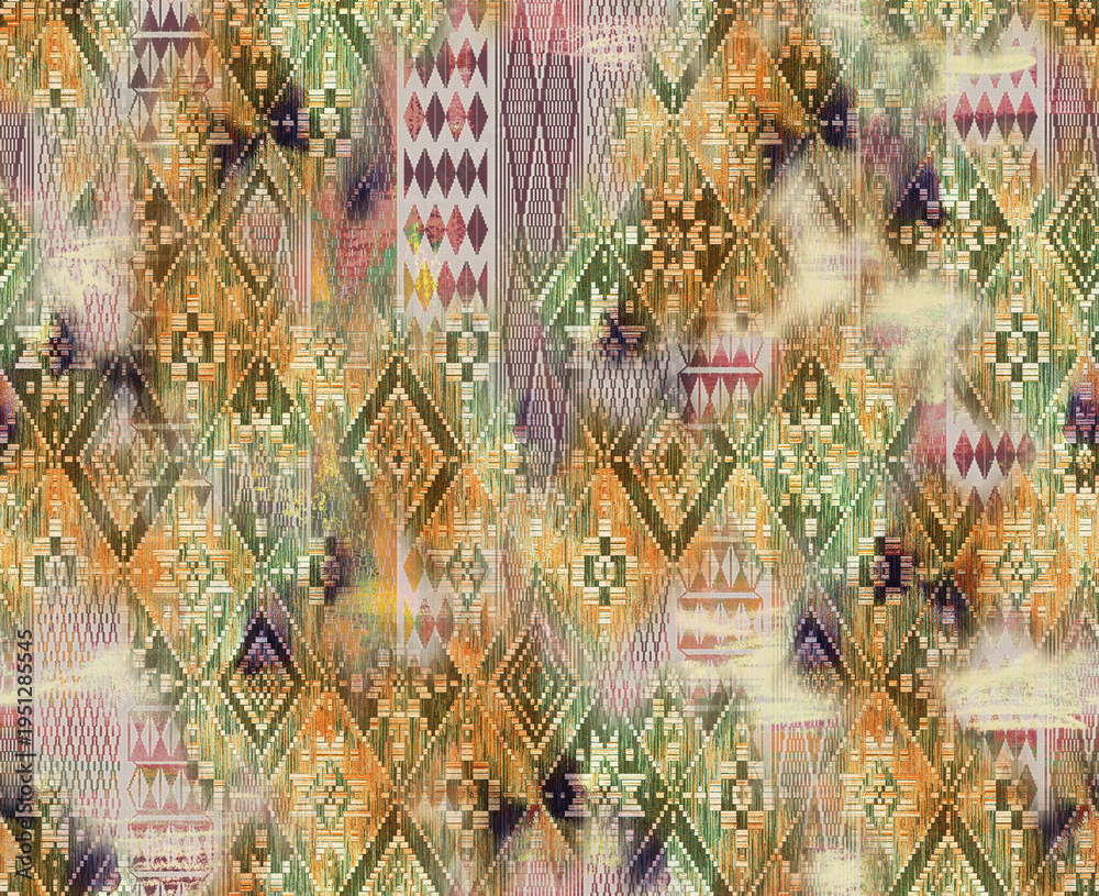 Fototapeta premium Abstract modern texture decorative rough pattern grungy background color spots marble allover design hand drown style for digital print abstract motif hard stone 3d gradient saree suit salwar shirt.