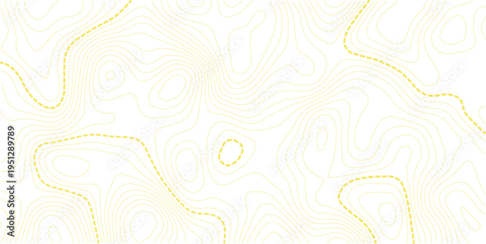 Fototapeta premium Topographic map background concept. Topo contour map. Rendering abstract illustration. White background topo