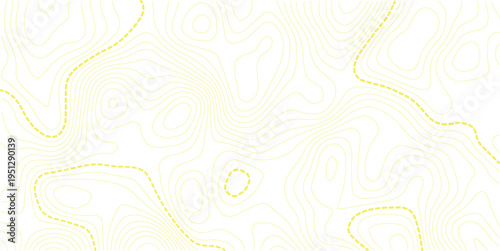 Topographic map background concept. Topo contour map. Rendering abstract illustration. White background topo