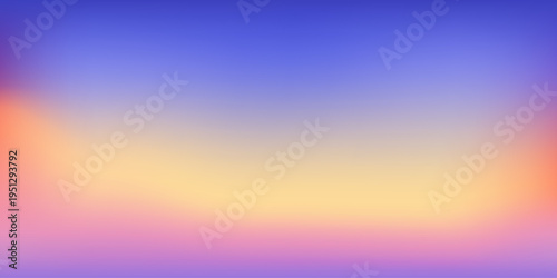 Sunset gradation soft horizon glow gradient background
