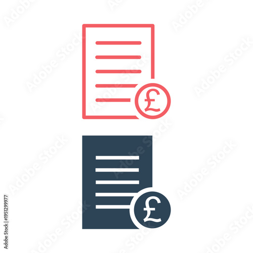 Invoice, bill icons set suitable for info graphics, websites and print media and interfaces.