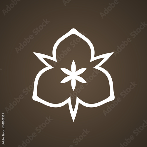 Sego lily - symbol from the flag of Salt Lake City