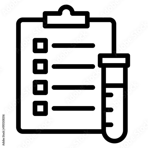 Lab report icon vector illustration.