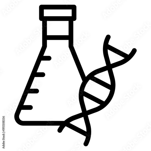 Education DNA icon vector illustration.
