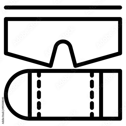 Chemical protection icon vector illustration.