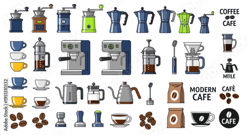 Coffee Making Tools and Accessories - Espresso Machines, Grinders, Mugs, Beans