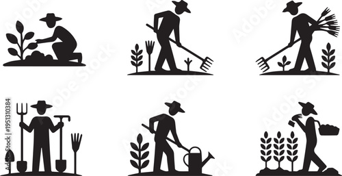 Black and white of men performing various activities outdoors walking running