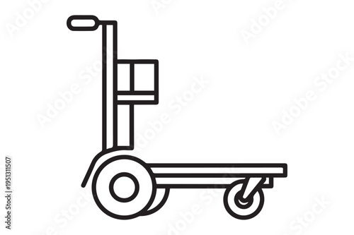 Delivery cart for transporting goods