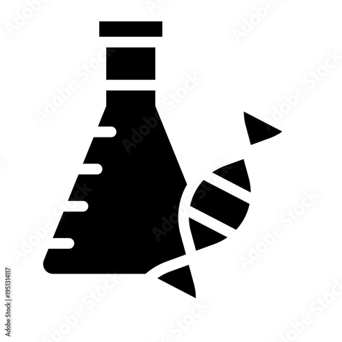 Education DNA  icon glyph style vector illustration.